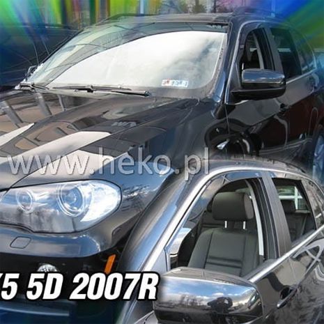 ΑΝΕΜΟΘΡΑΥΣΤΕΣ ΓΙΑ BMW X5 5D E70 2007-2013 ΖΕΥΓΑΡΙ ΑΠΟ ΕΥΚΑΜΠΤΟ ΦΙΜΕ ΠΛΑΣΤΙΚΟ HEKO - 2 ΤΕΜ. Auto Moto Tyres 