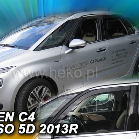 ΑΝΕΜΟΘΡΑΥΣΤΕΣ ΓΙΑ CITROEN C4 PICASSO / GRAND MK2 5D 2013-2020 ΖΕΥΓΑΡΙ ΑΠΟ ΕΥΚΑΜΠΤΟ ΦΙΜΕ ΠΛΑΣΤΙΚΟ HEKO - 2 ΤΕΜ. Auto Moto Tyres 