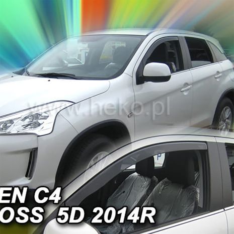 ΑΝΕΜΟΘΡΑΥΣΤΕΣ ΓΙΑ CITROEN C4 AIRCROSS 5D 2012 ΖΕΥΓΑΡΙ ΑΠΟ ΕΥΚΑΜΠΤΟ ΦΙΜΕ ΠΛΑΣΤΙΚΟ HEKO - 2 ΤΕΜ. Auto Moto Tyres 