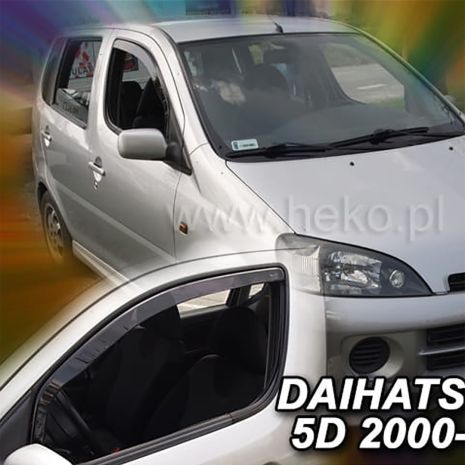 ΑΝΕΜΟΘΡΑΥΣΤΕΣ ΓΙΑ DAIHATSU YRV 5D 2000-2005 ΖΕΥΓΑΡΙ ΑΠΟ ΕΥΚΑΜΠΤΟ ΦΙΜΕ ΠΛΑΣΤΙΚΟ HEKO - 2 ΤΕΜ. Auto Moto Tyres 