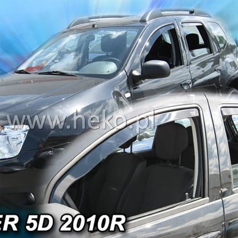 ΑΝΕΜΟΘΡΑΥΣΤΕΣ ΓΙΑ DACIA DUSTER 5D 2010-2018 ΖΕΥΓΑΡΙ ΑΠΟ ΕΥΚΑΜΠΤΟ ΦΙΜΕ ΠΛΑΣΤΙΚΟ HEKO - 2 ΤΕΜ. Auto Moto Tyres 