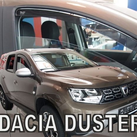 ΑΝΕΜΟΘΡΑΥΣΤΕΣ ΓΙΑ DACIA DUSTER 2 5D 2018-2021 ΖΕΥΓΑΡΙ ΑΠΟ ΕΥΚΑΜΠΤΟ ΦΙΜΕ ΠΛΑΣΤΙΚΟ HEKO - 2 ΤΕΜ. Auto Moto Tyres 