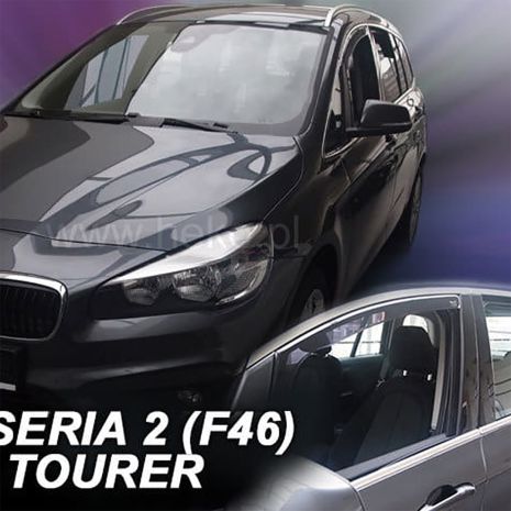 ΑΝΕΜΟΘΡΑΥΣΤΕΣ ΓΙΑ BMW ΣΕΙΡΑ 2 F46 GRAN TOURER 5D 2015-2021 ΖΕΥΓΑΡΙ ΑΠΟ ΕΥΚΑΜΠΤΟ ΦΙΜΕ ΠΛΑΣΤΙΚΟ HEKO - 2 ΤΕΜ. Auto Moto Tyres 