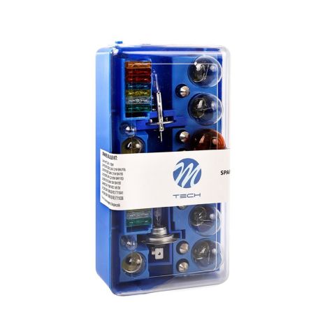 H1+H7 24V ΑΝΤΑΛΛΑΚΤΙΚΟ ΚΙΤ ΣΕ ΠΛΑΣΤΙΚΟ ΚΟΥΤΙ M-TECH - 18 τεμ. Auto Moto Tyres 