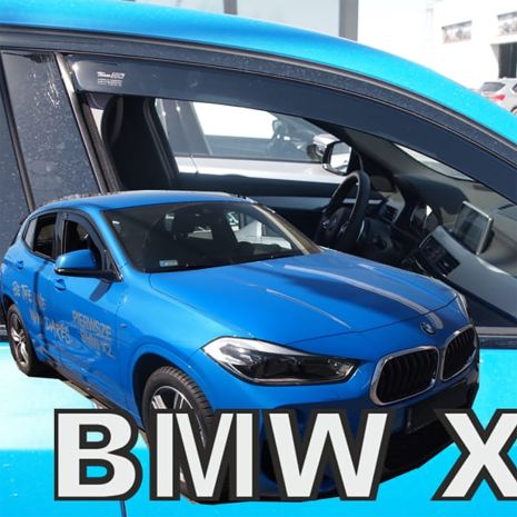 ΑΝΕΜΟΘΡΑΥΣΤΕΣ ΓΙΑ BMW X2 F39 5D 2018+ ΖΕΥΓΑΡΙ ΑΠΟ ΕΥΚΑΜΠΤΟ ΦΙΜΕ ΠΛΑΣΤΙΚΟ HEKO - 2 ΤΕΜ. Auto Moto Tyres 