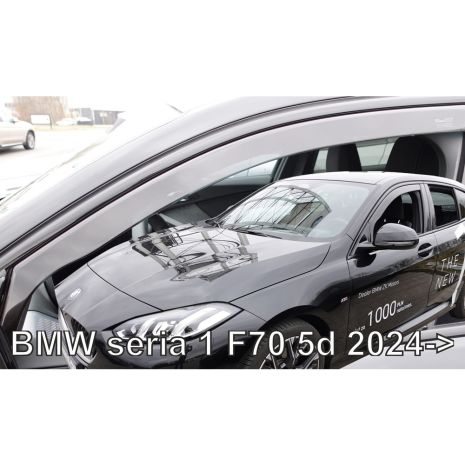 ΑΝΕΜΟΘΡΑΥΣΤΕΣ ΓΙΑ BMW ΣΕΙΡΑ 1 F70 5D 2024+ ΖΕΥΓΑΡΙ ΑΠΟ ΕΥΚΑΜΠΤΟ ΦΙΜΕ ΠΛΑΣΤΙΚΟ HEKO - 2 ΤΕΜ. Auto Moto Tyres 