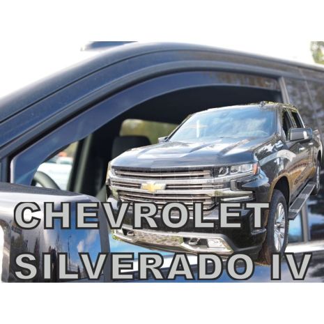 ΑΝΕΜΟΘΡΑΥΣΤΕΣ ΓΙΑ CHEVROLET SILVERADO 4D 2019-2021 ΖΕΥΓΑΡΙ ΑΠΟ ΕΥΚΑΜΠΤΟ ΦΙΜΕ ΠΛΑΣΤΙΚΟ HEKO - 2 ΤΕΜ. Auto Moto Tyres 