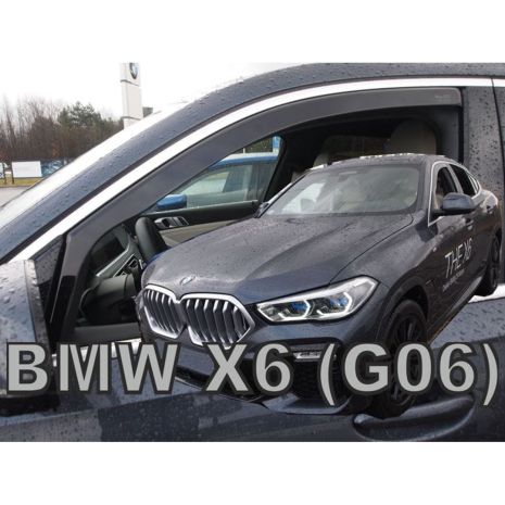 ΑΝΕΜΟΘΡΑΥΣΤΕΣ ΓΙΑ BMW X6 G06 5D 2019-2021 ΖΕΥΓΑΡΙ ΑΠΟ ΕΥΚΑΜΠΤΟ ΦΙΜΕ ΠΛΑΣΤΙΚΟ HEKO - 2 ΤΕΜ. Auto Moto Tyres 
