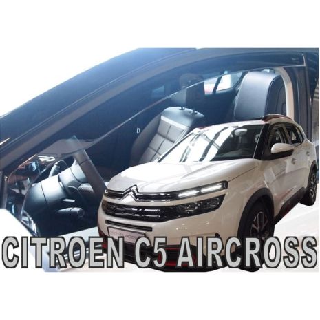 ΑΝΕΜΟΘΡΑΥΣΤΕΣ ΓΙΑ CITROEN C5 AIRCROSS 5D 2019-2021 ΖΕΥΓΑΡΙ ΑΠΟ ΕΥΚΑΜΠΤΟ ΦΙΜΕ ΠΛΑΣΤΙΚΟ HEKO - 2 ΤΕΜ. Auto Moto Tyres 