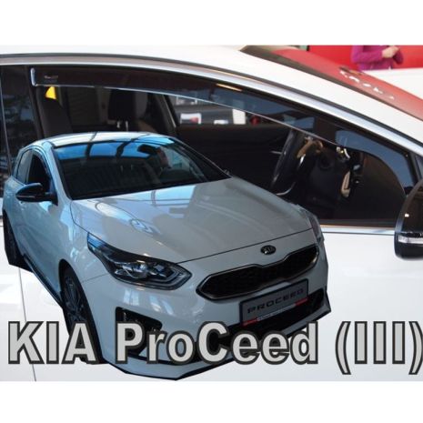 ΑΝΕΜΟΘΡΑΥΣΤΕΣ ΓΙΑ KIA PRO CEED III 5D 2019+ ΖΕΥΓΑΡΙ ΑΠΟ ΕΥΚΑΜΠΤΟ ΦΙΜΕ ΠΛΑΣΤΙΚΟ HEKO - 2 ΤΕΜ. Auto Moto Tyres 