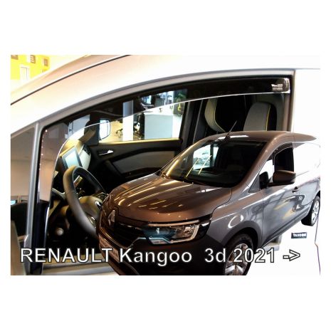 ΑΝΕΜΟΘΡΑΥΣΤΕΣ ΓΙΑ RENAULT KANGOO 3D 2021+  ΖΕΥΓΑΡΙ ΑΠΟ ΕΥΚΑΜΠΤΟ ΦΙΜΕ ΠΛΑΣΤΙΚΟ HEKO - 2 ΤΕΜ. Auto Moto Tyres 