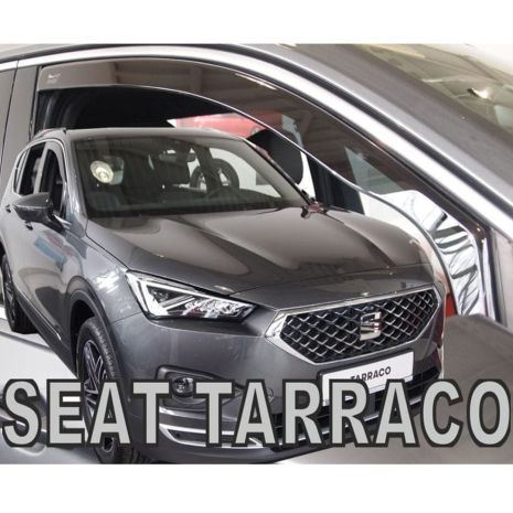 ΑΝΕΜΟΘΡΑΥΣΤΕΣ ΓΙΑ SEAT TARRACO 5D 2019+ ΖΕΥΓΑΡΙ ΑΠΟ ΕΥΚΑΜΠΤΟ ΦΙΜΕ ΠΛΑΣΤΙΚΟ HEKO - 2 ΤΕΜ. Auto Moto Tyres 
