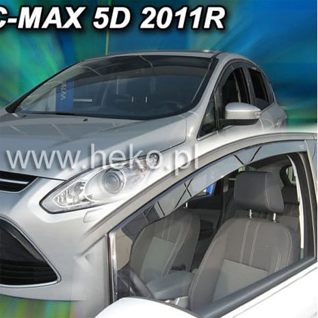 ΑΝΕΜΟΘΡΑΥΣΤΕΣ ΓΙΑ FORD C-MAX 5D 2011-2019 / GRAND C-MAX 5D 2011-2019 ΖΕΥΓΑΡΙ ΑΠΟ ΕΥΚΑΜΠΤΟ ΦΙΜΕ ΠΛΑΣΤΙΚΟ HEKO - 2 ΤΕΜ. Auto Moto Tyres 