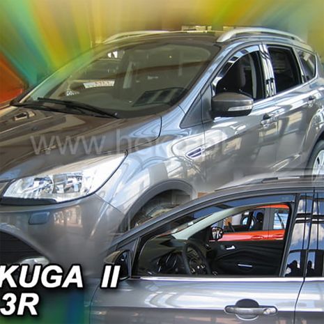 ΑΝΕΜΟΘΡΑΥΣΤΕΣ ΓΙΑ FORD KUGA 2 / VIGNALE 5D 2012+ ΖΕΥΓΑΡΙ ΑΠΟ ΕΥΚΑΜΠΤΟ ΦΙΜΕ ΠΛΑΣΤΙΚΟ HEKO - 2 ΤΕΜ. Auto Moto Tyres 