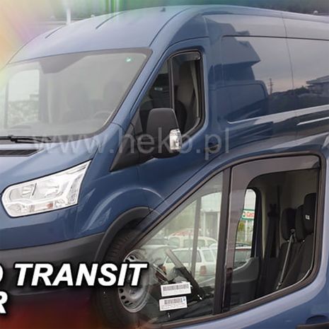 ΑΝΕΜΟΘΡΑΥΣΤΕΣ ΓΙΑ FORD TRANSIT 8 2013+ ΖΕΥΓΑΡΙ ΑΠΟ ΕΥΚΑΜΠΤΟ ΦΙΜΕ ΠΛΑΣΤΙΚΟ HEKO - 2 ΤΕΜ. Auto Moto Tyres 