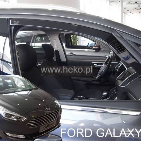 ΑΝΕΜΟΘΡΑΥΣΤΕΣ ΓΙΑ FORD GALAXY 3 5D 2015+ ΖΕΥΓΑΡΙ ΑΠΟ ΕΥΚΑΜΠΤΟ ΦΙΜΕ ΠΛΑΣΤΙΚΟ HEKO - 2 ΤΕΜ. Auto Moto Tyres 