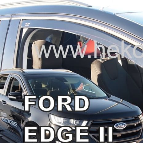 ΑΝΕΜΟΘΡΑΥΣΤΕΣ ΓΙΑ FORD EDGE 5D 2016+ ΖΕΥΓΑΡΙ ΑΠΟ ΕΥΚΑΜΠΤΟ ΦΙΜΕ ΠΛΑΣΤΙΚΟ HEKO - 2 ΤΕΜ. Auto Moto Tyres 
