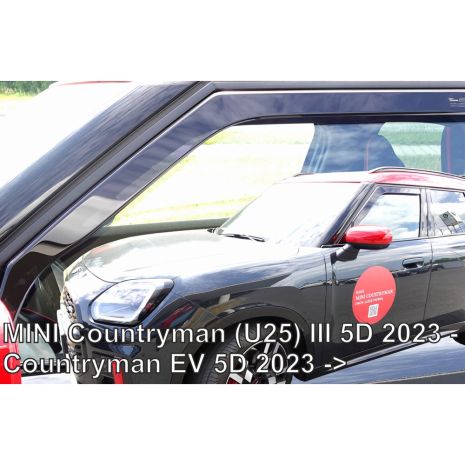 ΑΝΕΜΟΘΡΑΥΣΤΕΣ ΓΙΑ MINI COUNTRYMAN U25 5D 2023+ / COUNTRYMAN EV 5D 2023+ - ΖΕΥΓΑΡΙ ΑΥΤΟΚΙΝΗΤΟΥ ΑΠΟ ΕΥΚΑΜΠΤΟ ΦΙΜΕ ΠΛΑΣΤΙΚΟ HEKO - 2 ΤΕΜ. Auto Moto Tyres 