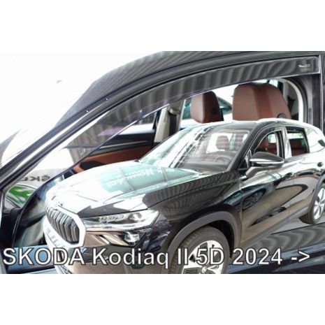 ΑΝΕΜΟΘΡΑΥΣΤΕΣ ΓΙΑ SKODA KODIAQ 5D 2024+ ΖΕΥΓΑΡΙ ΑΠΟ ΕΥΚΑΜΠΤΟ ΦΙΜΕ ΠΛΑΣΤΙΚΟ HEKO - 2 ΤΕΜ. Auto Moto Tyres 