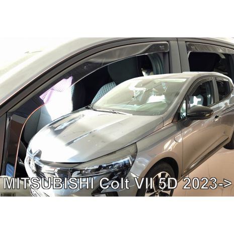 ΑΝΕΜΟΘΡΑΥΣΤΕΣ ΓΙΑ MITSUBISHI COLT 5D 2023+ ΖΕΥΓΑΡΙ ΑΠΟ ΕΥΚΑΜΠΤΟ ΦΙΜΕ ΠΛΑΣΤΙΚΟ HEKO - 4 ΤΕΜ. Auto Moto Tyres 