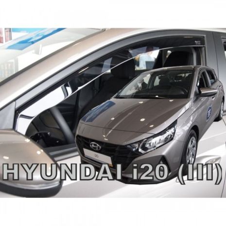 ΑΝΕΜΟΘΡΑΥΣΤΕΣ ΓΙΑ HYUNDAI i20 5D 2020+ ΖΕΥΓΑΡΙ ΑΥΤΟΚΙΝΗΤΟΥ ΑΠΟ ΕΥΚΑΜΠΤΟ ΦΙΜΕ ΠΛΑΣΤΙΚΟ HEKO - 2 ΤΕΜ. Auto Moto Tyres 