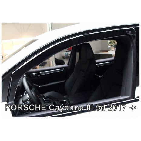 ΑΝΕΜΟΘΡΑΥΣΤΕΣ ΓΙΑ PORSCHE CAYENNE 5D 2017+  ΖΕΥΓΑΡΙ ΑΠΟ ΕΥΚΑΜΠΤΟ ΦΙΜΕ ΠΛΑΣΤΙΚΟ HEKO - 2 ΤΕΜ. Auto Moto Tyres 