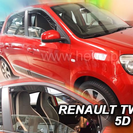 ΑΝΕΜΟΘΡΑΥΣΤΕΣ ΓΙΑ RENAULT TWINGO 5D 2014+ ΖΕΥΓΑΡΙ ΑΠΟ ΕΥΚΑΜΠΤΟ ΦΙΜΕ ΠΛΑΣΤΙΚΟ HEKO - 2 ΤΕΜ. Auto Moto Tyres 