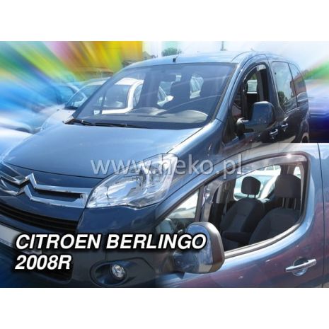 ΑΝΕΜΟΘΡΑΥΣΤΕΣ ΓΙΑ CITROEN BERLINGO/ PEUGEOT PARTNER 2008-2018 ΖΕΥΓΑΡΙ ΑΠΟ ΕΥΚΑΜΠΤΟ ΦΙΜΕ ΠΛΑΣΤΙΚΟ HEKO - 2 ΤΕΜ. Auto Moto Tyres 