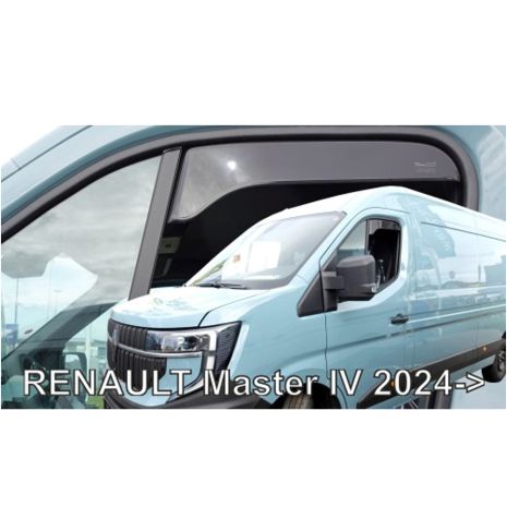 ΑΝΕΜΟΘΡΑΥΣΤΕΣ ΓΙΑ RENAULT MASTER IV ΚΟΝΤΟ 2024+ ΖΕΥΓΑΡΙ ΑΠΟ ΕΥΚΑΜΠΤΟ ΦΙΜΕ ΠΛΑΣΤΙΚΟ HEKO - 2 ΤΕΜ. Auto Moto Tyres 