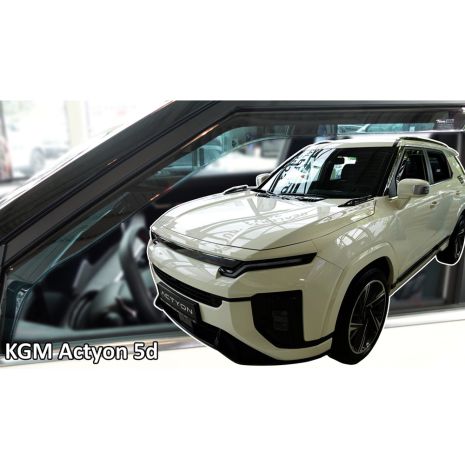 ΑΝΕΜΟΘΡΑΥΣΤΕΣ ΓΙΑ KGM ACTYON 5D 2024+ ΖΕΥΓΑΡΙ ΑΠΟ ΕΥΚΑΜΠΤΟ ΦΙΜΕ ΠΛΑΣΤΙΚΟ HEKO - 2 ΤΕΜ. Auto Moto Tyres 