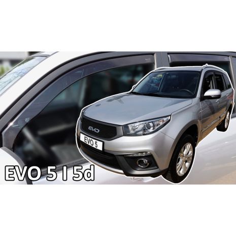 ΑΝΕΜΟΘΡΑΥΣΤΕΣ ΓΙΑ EVO 5 5D 2020-2022 ΖΕΥΓΑΡΙ ΑΠΟ ΕΥΚΑΜΠΤΟ ΦΙΜΕ ΠΛΑΣΤΙΚΟ HEKO - 2 ΤΕΜ. Auto Moto Tyres 