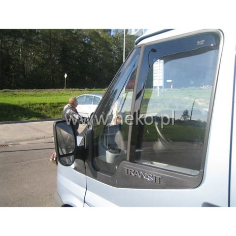 ΑΝΕΜΟΘΡΑΥΣΤΕΣ ΓΙΑ FORD TRANSIT 7 2D 05/2006+ ΖΕΥΓΑΡΙ VAN ΑΠΟ ΕΥΚΑΜΠΤΟ ΦΙΜΕ ΠΛΑΣΤΙΚΟ HEKO - 2 ΤΕΜ. Auto Moto Tyres 