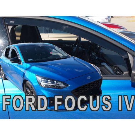 ΑΝΕΜΟΘΡΑΥΣΤΕΣ ΓΙΑ FORD FOCUS MK4 5D HB / COMBI 2018+ ΖΕΥΓΑΡΙ ΑΠΟ ΕΥΚΑΜΠΤΟ ΦΙΜΕ ΠΛΑΣΤΙΚΟ HEKO - 2 ΤΕΜ. Auto Moto Tyres 