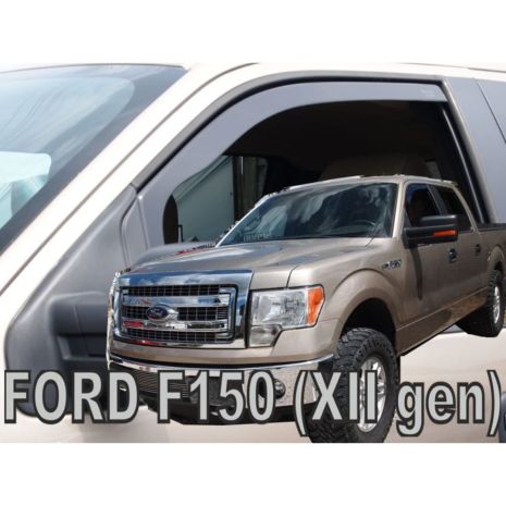 ΑΝΕΜΟΘΡΑΥΣΤΕΣ ΓΙΑ FORD F-150 XLT 4D 2008-2014 ΖΕΥΓΑΡΙ ΑΠΟ ΕΥΚΑΜΠΤΟ ΦΙΜΕ ΠΛΑΣΤΙΚΟ HEKO - 2 ΤΕΜ. Auto Moto Tyres 