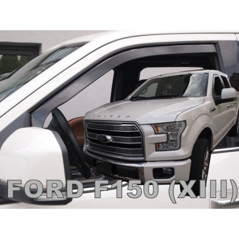 ΑΝΕΜΟΘΡΑΥΣΤΕΣ ΓΙΑ FORD F150 4D 2014+ ΖΕΥΓΑΡΙ ΑΠΟ ΕΥΚΑΜΠΤΟ ΦΙΜΕ ΠΛΑΣΤΙΚΟ HEKO - 2 ΤΕΜ. Auto Moto Tyres 