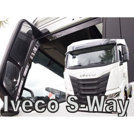 ΑΝΕΜΟΘΡΑΥΣΤΕΣ ΓΙΑ IVECO S-WAY 2019+ ΖΕΥΓΑΡΙ ΦΟΡΤΗΓΟΥ ΑΠΟ ΕΥΚΑΜΠΤΟ ΦΙΜΕ ΠΛΑΣΤΙΚΟ HEKO - 2 ΤΕΜ. Auto Moto Tyres 
