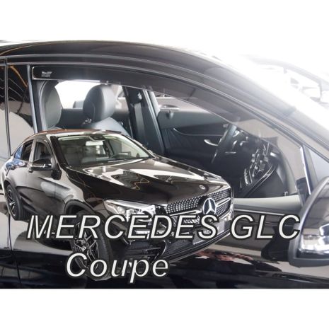 ΑΝΕΜΟΘΡΑΥΣΤΕΣ ΓΙΑ MERCEDES GLC COUPE C253 5D 2017+ ΖΕΥΓΑΡΙ ΑΠΟ ΕΥΚΑΜΠΤΟ ΦΙΜΕ ΠΛΑΣΤΙΚΟ HEKO - 2 ΤΕΜ. Auto Moto Tyres 
