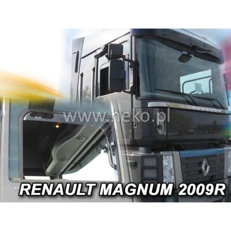 ΑΝΕΜΟΘΡΑΥΣΤΕΣ ΓΙΑ RENAULT MAGNUM - MAGNUM 2 ΜΕ ΦΙΝΙΣΤΡΙΝΙ 2009+ ΖΕΥΓΑΡΙ ΑΠΟ ΕΥΚΑΜΠΤΟ ΦΙΜΕ ΠΛΑΣΤΙΚΟ HEKO - 2 ΤΕΜ. Auto Moto Tyres 