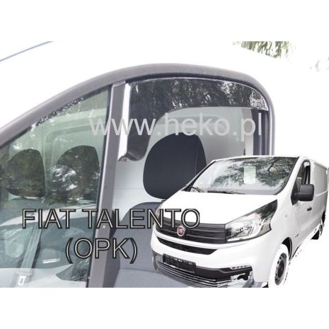 ΑΝΕΜΟΘΡΑΥΣΤΕΣ ΓΙΑ FIAT TALENTO 2016+ / OPEL VIVARO 2 2014-2019 / RENAULT TRAFIC 3 2014+ ΚΟΝΤΟ ΖΕΥΓΑΡΙ VAN ΑΠΟ ΕΥΚΑΜΠΤΟ ΦΙΜΕ ΠΛΑΣΤΙΚΟ HEKO - 2 ΤΕΜ. Auto Moto Tyres 