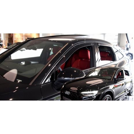 ΑΝΕΜΟΘΡΑΥΣΤΕΣ ΓΙΑ AUDI Q5 SPORTBACK 5D 2020+ -ΣΕΤ ΑΥΤΟΚΙΝΗΤΟΥ ΑΠΟ ΕΥΚΑΜΠΤΟ ΦΙΜΕ ΠΛΑΣΤΙΚΟ HEKO - 4 ΤΕΜ. Auto Moto Tyres 