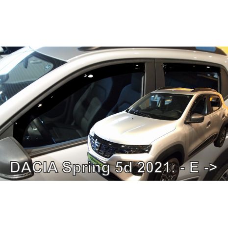 ΑΝΕΜΟΘΡΑΥΣΤΕΣ ΓΙΑ DACIA SPRING ELECTRIC 5D 2021+  ΣΕΤ ΑΥΤΟΚΙΝΗΤΟΥ ΑΠΟ ΕΥΚΑΜΠΤΟ ΦΙΜΕ ΠΛΑΣΤΙΚΟ HEKO - 4 ΤΕΜ. Auto Moto Tyres 