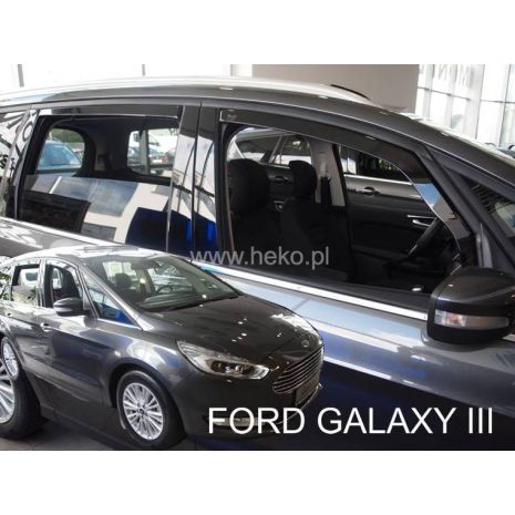 ΑΝΕΜΟΘΡΑΥΣΤΕΣ ΓΙΑ FORD GALAXY 5D 2015+ ΣΕΤ ΑΥΤΟΚΙΝΗΤΟΥ ΑΠΟ ΕΥΚΑΜΠΤΟ ΦΙΜΕ ΠΛΑΣΤΙΚΟ HEKO - 4 ΤΕΜ. Auto Moto Tyres 