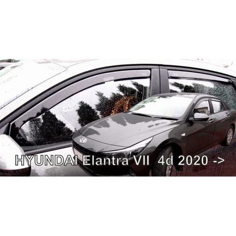 ΑΝΕΜΟΘΡΑΥΣΤΕΣ ΓΙΑ HYUNDAI ELANTRA 4D 2020+ ΣΕΤ ΑΥΤΟΚΙΝΗΤΟΥ ΑΠΟ ΕΥΚΑΜΠΤΟ ΦΙΜΕ ΠΛΑΣΤΙΚΟ HEKO - 4 ΤΕΜ. Auto Moto Tyres 