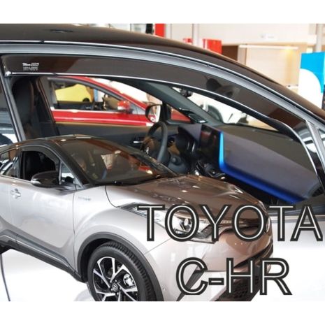 ΑΝΕΜΟΘΡΑΥΣΤΕΣ ΓΙΑ TOYOTA C-HR 5D 2016+ ΖΕΥΓΑΡΙ ΑΠΟ ΕΥΚΑΜΠΤΟ ΦΙΜΕ ΠΛΑΣΤΙΚΟ HEKO - 2 ΤΕΜ. Auto Moto Tyres 