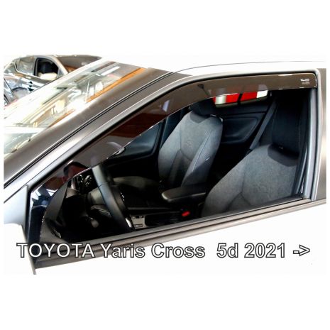 ΑΝΕΜΟΘΡΑΥΣΤΕΣ ΓΙΑ TOYOTA YARIS CROSS 5D 2021+ ΖΕΥΓΑΡΙ ΑΠΟ ΕΥΚΑΜΠΤΟ ΦΙΜΕ ΠΛΑΣΤΙΚΟ HEKO - 2 ΤΕΜ. Auto Moto Tyres 