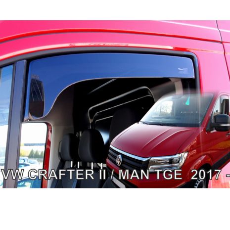 ΑΝΕΜΟΘΡΑΥΣΤΕΣ ΓΙΑ VW CRAFTER 2017+ ΖΕΥΓΑΡΙ ΑΠΟ ΕΥΚΑΜΠΤΟ ΦΙΜΕ ΠΛΑΣΤΙΚΟ HEKO - 2 ΤΕΜ. Auto Moto Tyres 