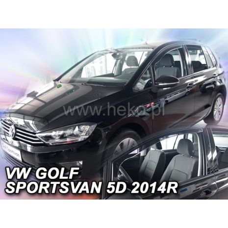ΑΝΕΜΟΘΡΑΥΣΤΕΣ ΓΙΑ VW GOLF SPORTSVAN 5D 2014-2020 ΖΕΥΓΑΡΙ ΑΥΤΟΚΙΝΗΤΟΥ ΑΠΟ ΕΥΚΑΜΠΤΟ ΦΙΜΕ ΠΛΑΣΤΙΚΟ HEKO - 2 ΤΕΜ. Auto Moto Tyres 