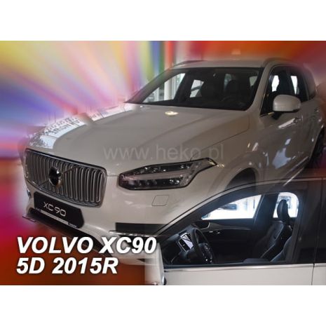 ΑΝΕΜΟΘΡΑΥΣΤΕΣ ΓΙΑ VOLVO XC90 5D 2015+  ΖΕΥΓΑΡΙ ΑΥΤΟΚΙΝΗΤΟΥ ΑΠΟ ΕΥΚΑΜΠΤΟ ΦΙΜΕ ΠΛΑΣΤΙΚΟ HEKO - 2 ΤΕΜ. Auto Moto Tyres 