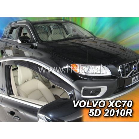 ΑΝΕΜΟΘΡΑΥΣΤΕΣ ΓΙΑ VOLVO S80 4D 2006+/ VOLVO V70 /XC 5D 2007-2016 ΖΕΥΓΑΡΙ ΑΠΟ ΕΥΚΑΜΠΤΟ ΦΙΜΕ ΠΛΑΣΤΙΚΟ HEKO - 2 ΤΕΜ. Auto Moto Tyres 