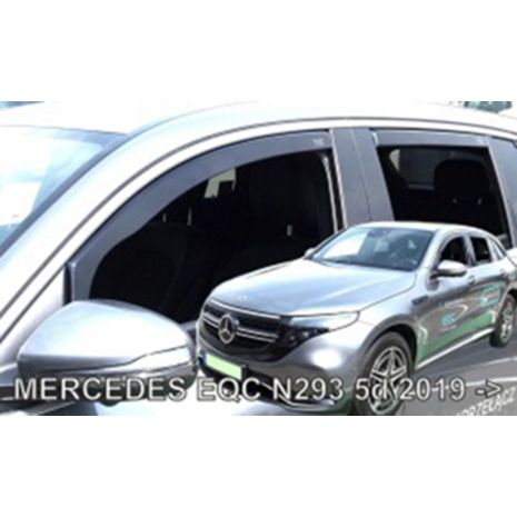ΑΝΕΜΟΘΡΑΥΣΤΕΣ ΓΙΑ MERCEDES EQC N293 5D 2019+  ΣΕΤ ΑΥΤΟΚΙΝΗΤΟΥ ΑΠΟ ΕΥΚΑΜΠΤΟ ΦΙΜΕ ΠΛΑΣΤΙΚΟ HEKO - 4 ΤΕΜ. Auto Moto Tyres 